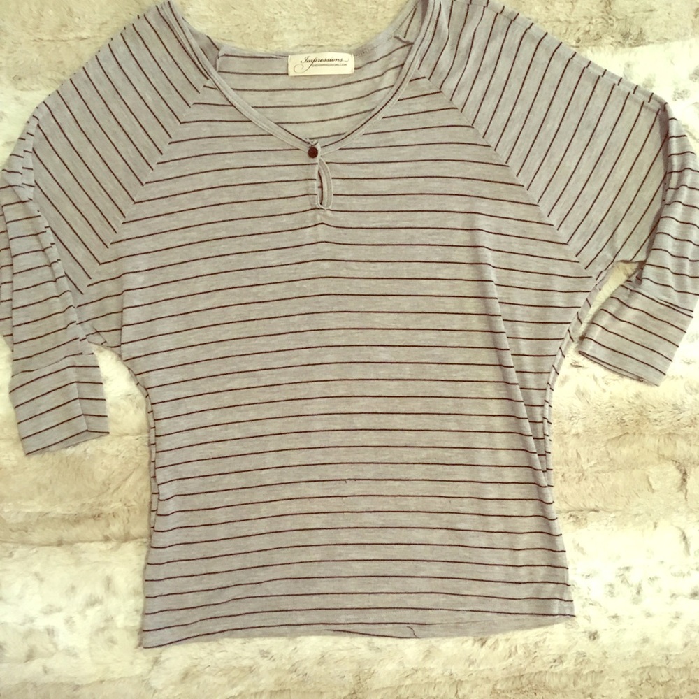Impressions striped top